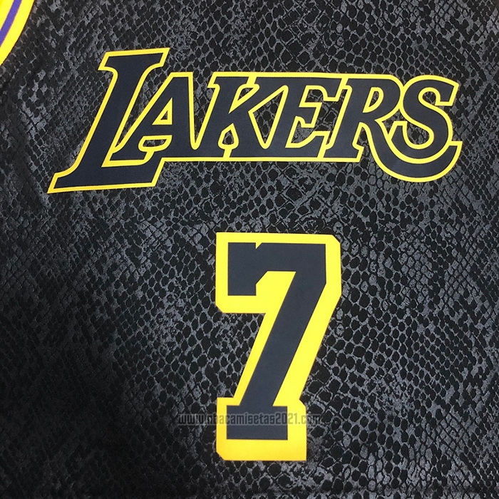 Camiseta Los Angeles Lakers Carmelo Anthony #7 Black Mamba Negro